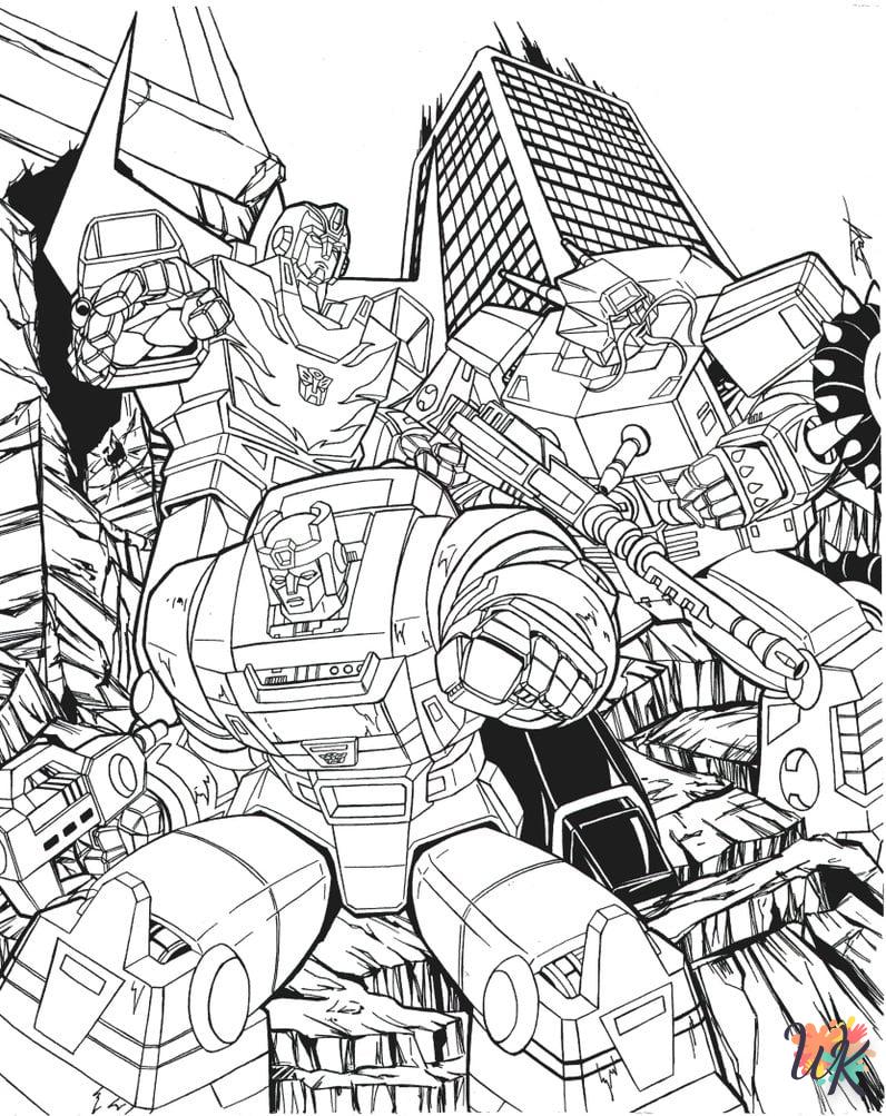 coloriage Transformers  à imprimer pdf