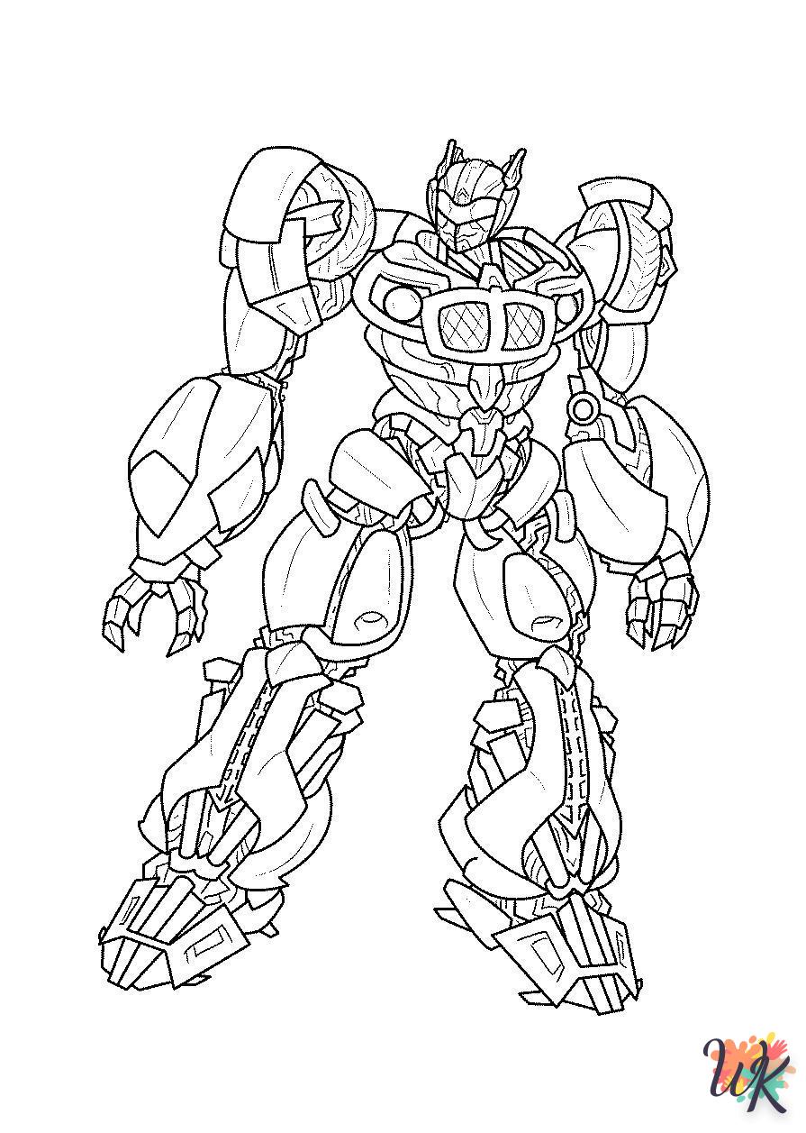 coloriage Transformers  à imprimer pour enfant de 3 ans