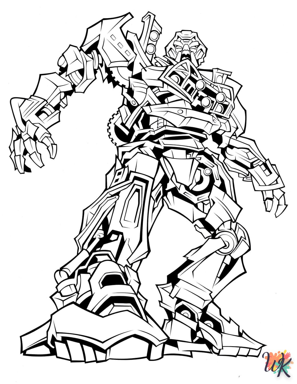 coloriage Transformers  enfant 2 ans a imprimer