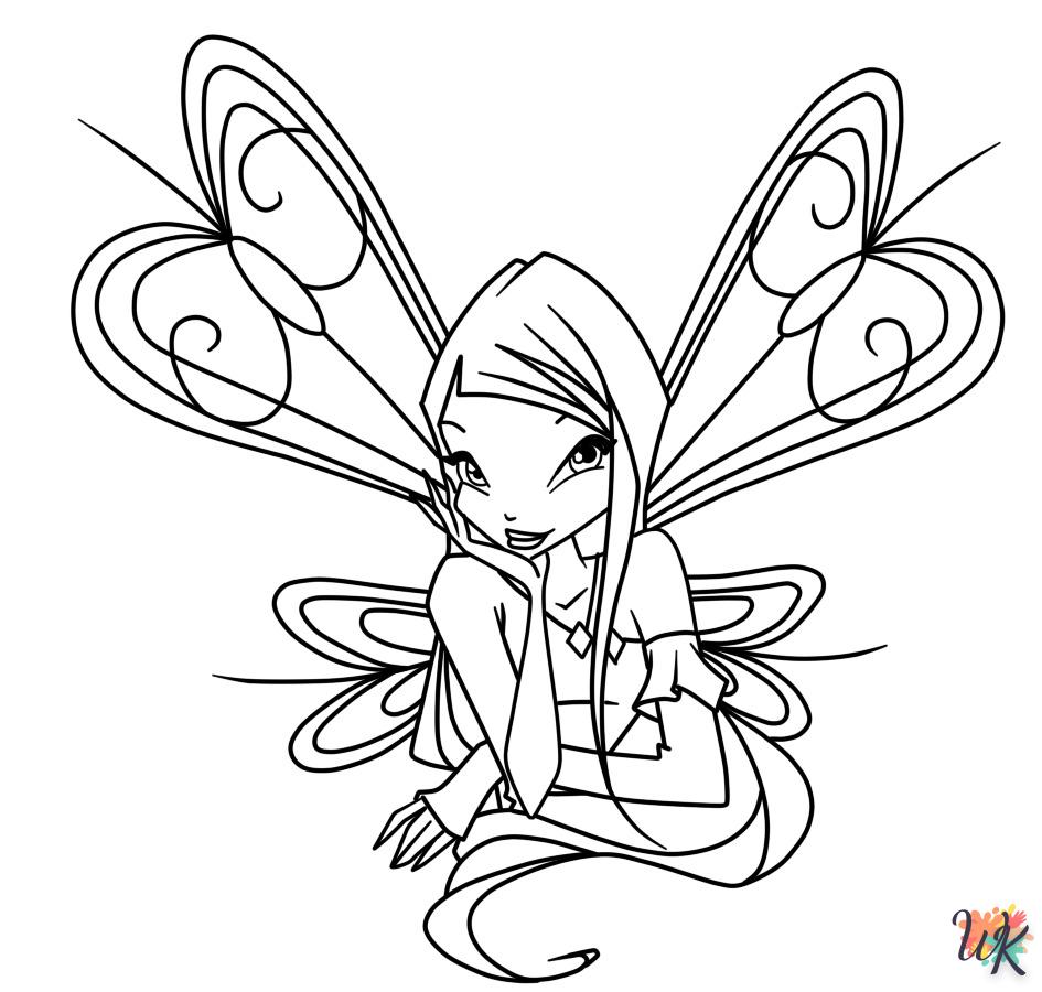 coloriage Winx Club  à imprimer pour enfant de 10 ans