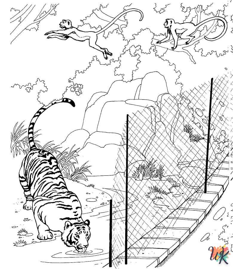 Coloriage Zoo 100