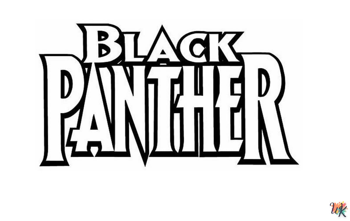 coloriage Black Panther  à colorier en ligne