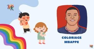 Coloriage Mbappe à imprimer gratuit – Télécharger maintenant