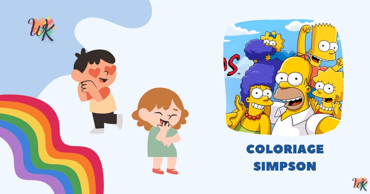 Coloriage Simpson à imprimer gratuitement pour les enfants