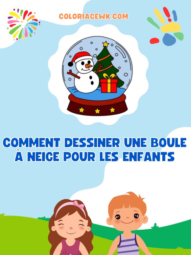 Comment dessiner Une Boule à Neige pour les enfants