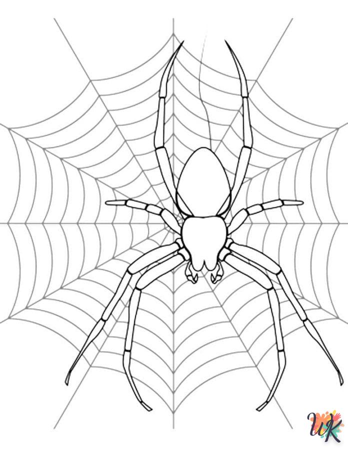 coloriage Araignée  à imprimer a4