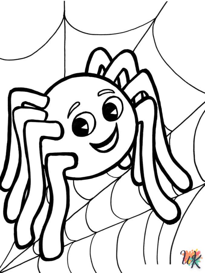 coloriage Araignée  à imprimer pour enfant de 10 ans