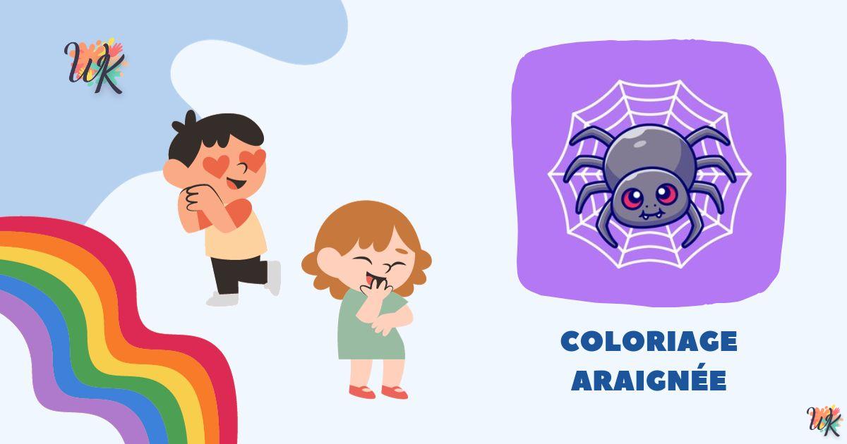 Coloriage Araignée à imprimer gratuit pour votre bébé