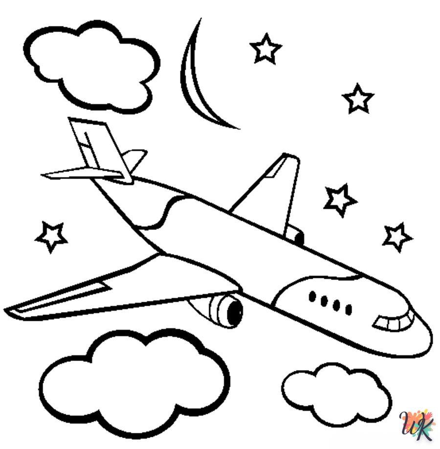 coloriage Avio  en ligne maternelle