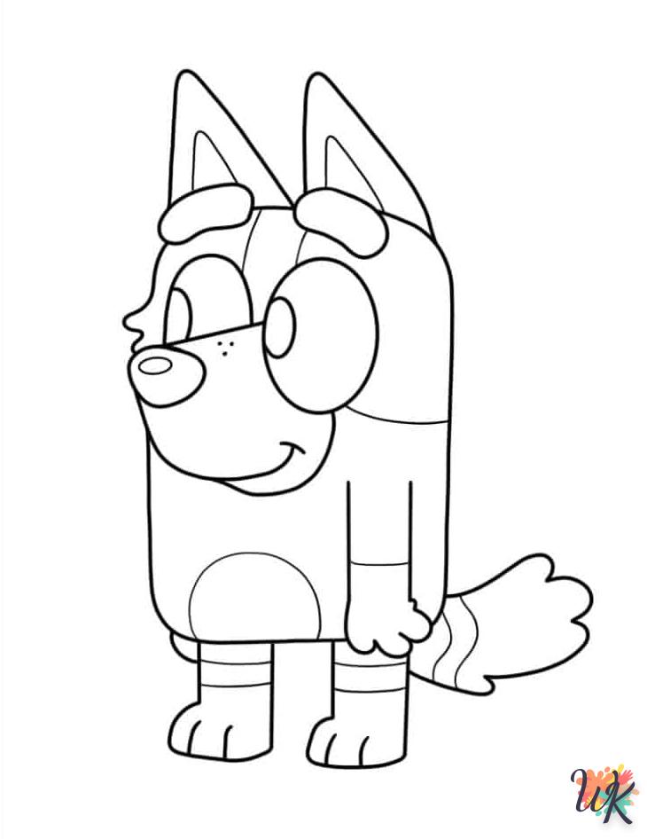 coloriage Bluey  bebe animaux a imprimer gratuit 1