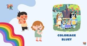 Coloriage Bluey entièrement gratuit et de haute qualité