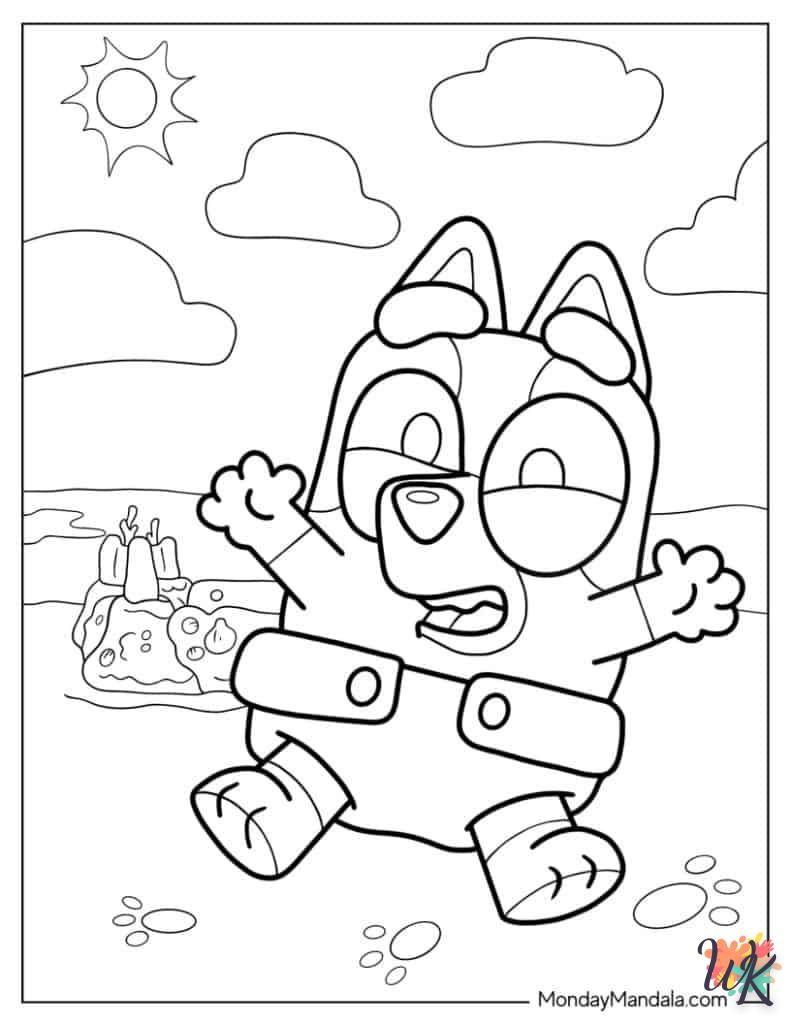 coloriage Bluey  en ligne