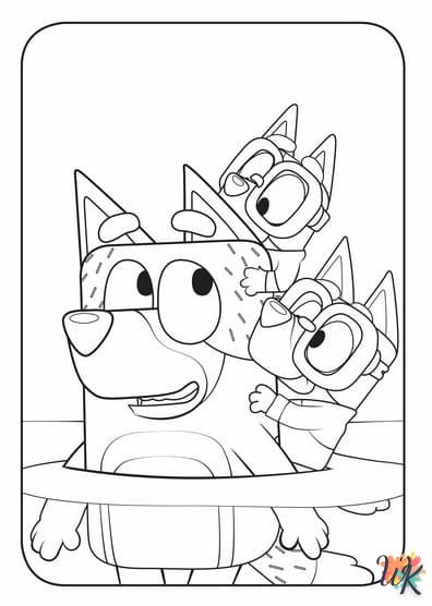 Coloriage Bluey 48