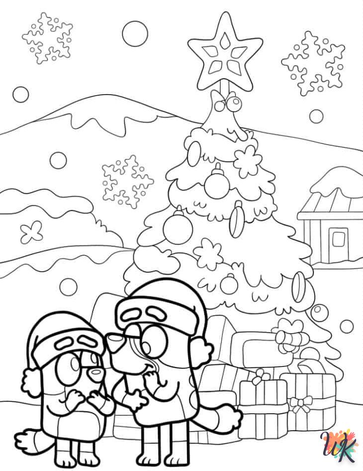 coloriage Bluey  gratuit pour enfants 1