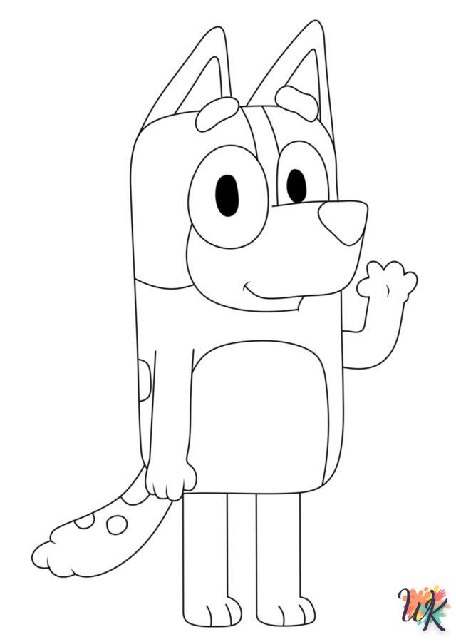 coloriage Bluey  pour enfant de 7 ans 2