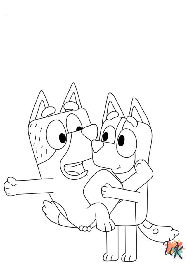 coloriage Bluey  pour enfants a imprimer 1