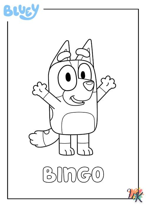 coloriage Bluey  gratuit 1