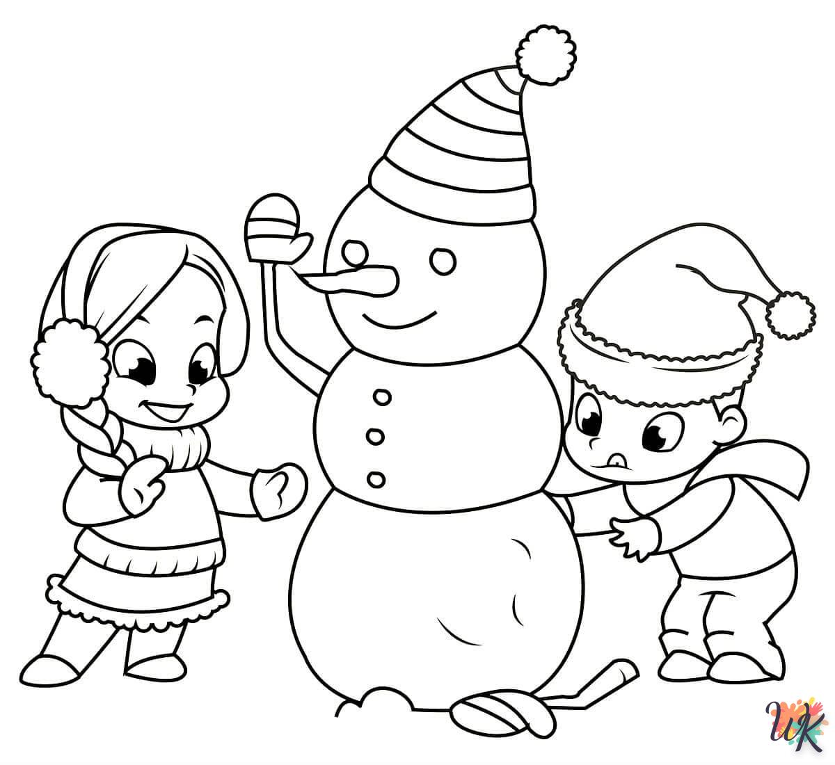 download free Snowman coloring