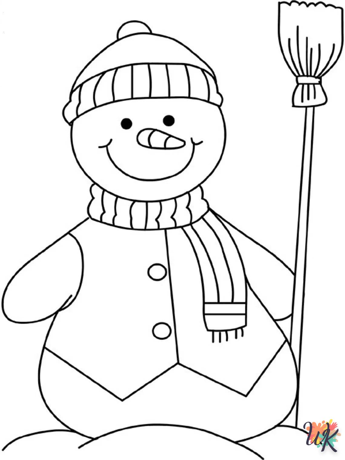 Snowman coloring online free