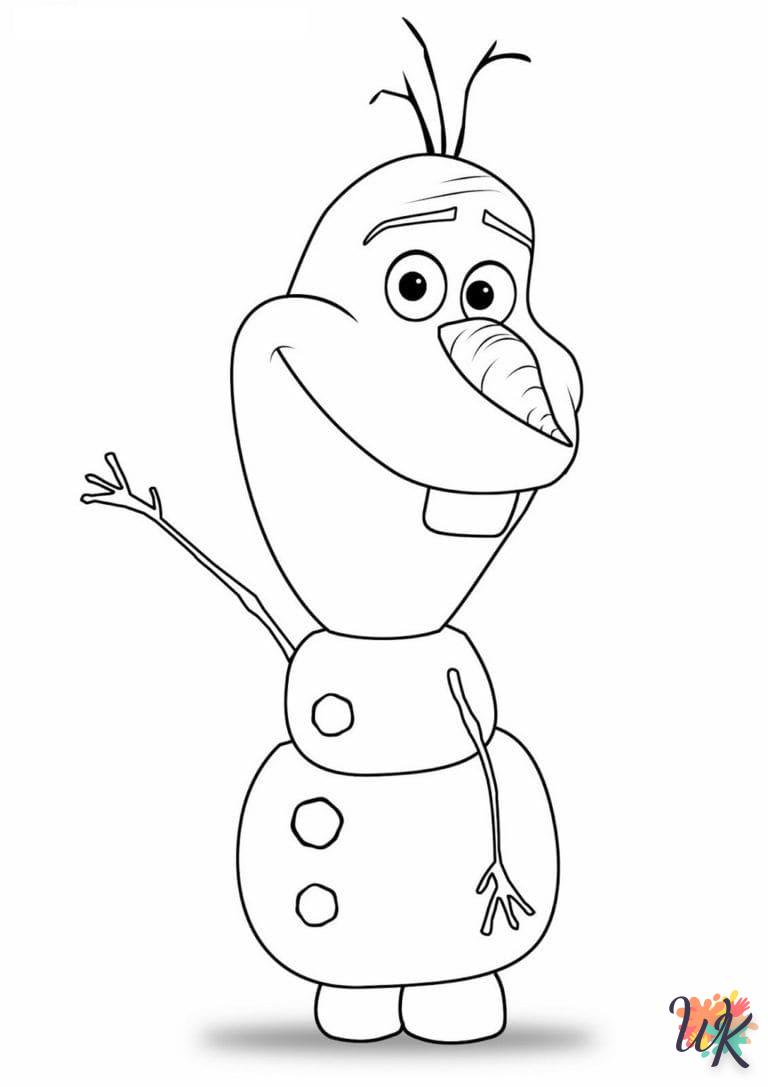 Snowman coloring for 8 year olds