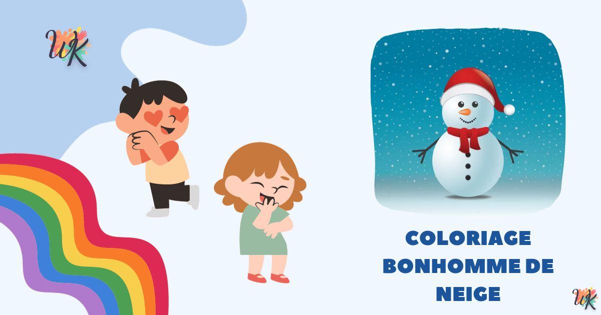 Coloring Snowman signals an exciting winter