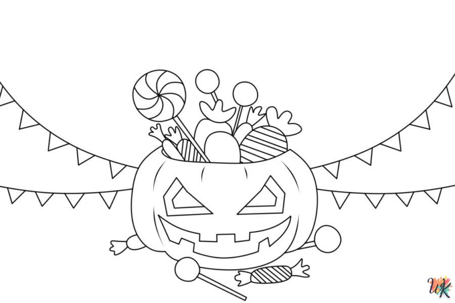 coloriage Citrouille  pour enfant de 3 ans 1