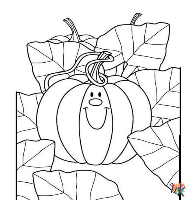 coloriage Citrouille  enfant 3 ans a imprimer 2