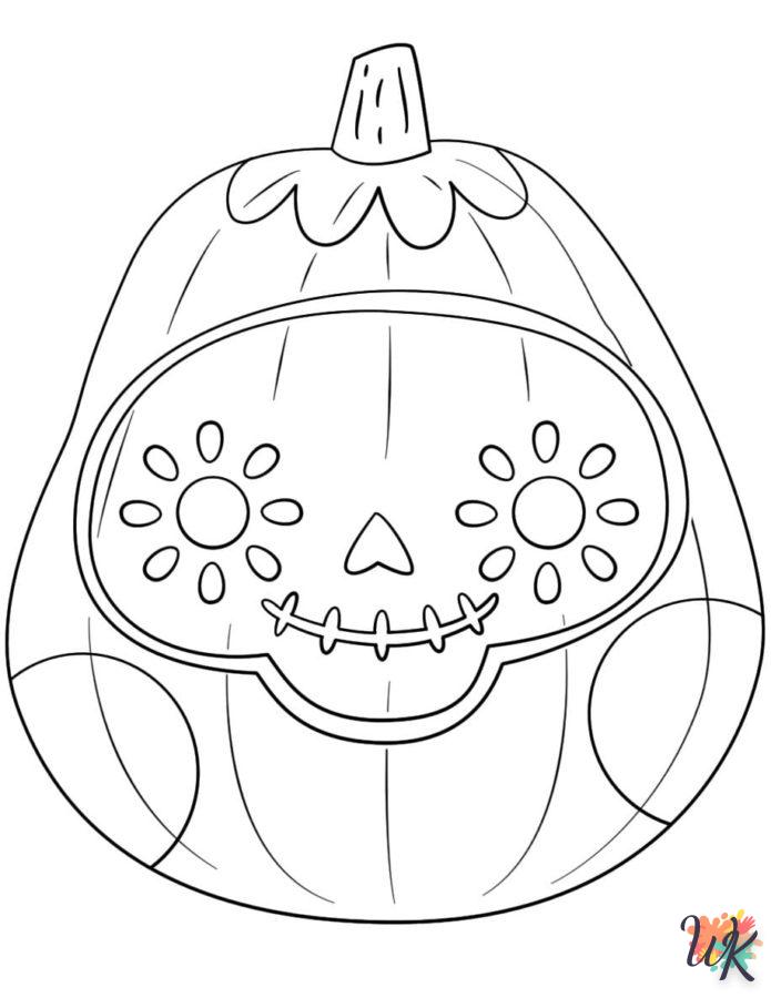 coloriage Citrouille  pour enfant a imprimer gratuit