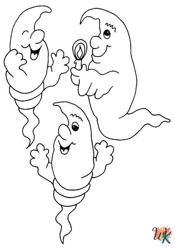 coloriage Fantome  pour enfants a imprimer 1