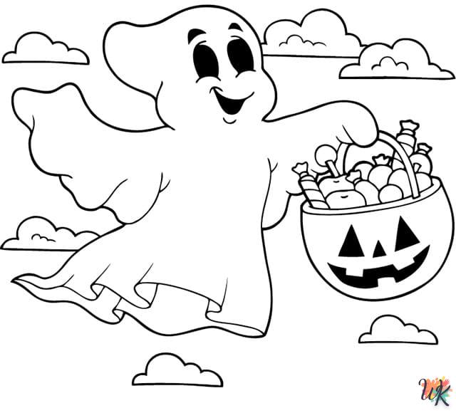 coloriage Fantome  pour enfant a imprimer gratuit