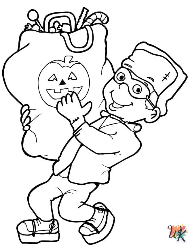 coloriage Halloween  et apprentissage 1