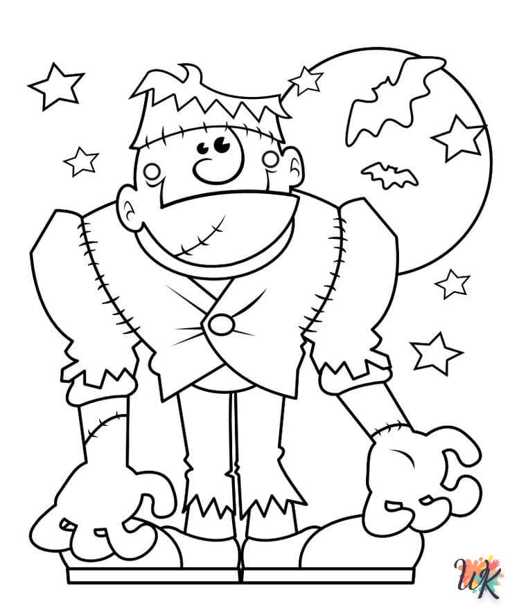 coloriage Halloween  à imprimer pour enfant de 12 ans