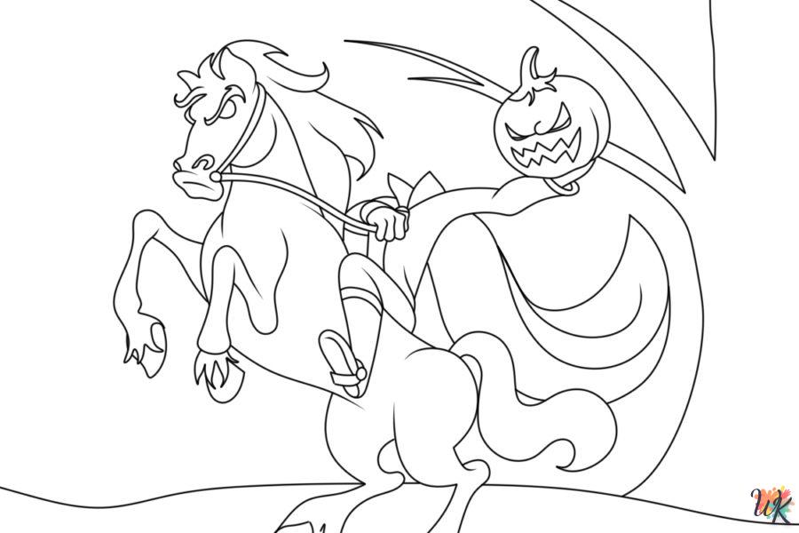 coloriage Headless Horseman  à imprimer gratuit