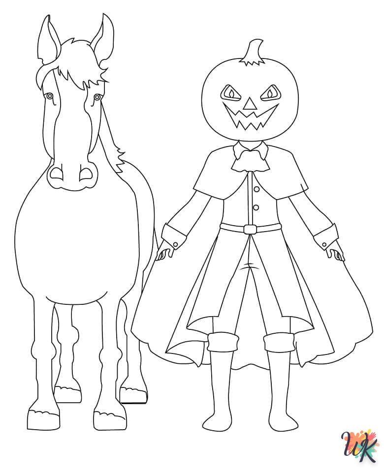 coloriage Headless Horseman  en ligne gratuit pour 12 ans