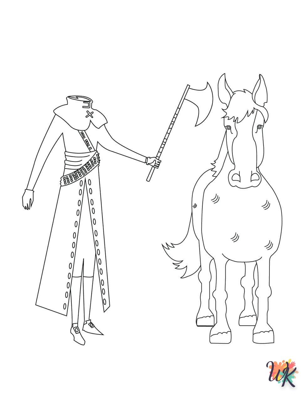 Coloriage Headless Horseman 20