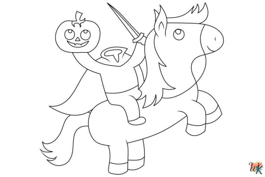 coloriage Headless Horseman  pour enfants