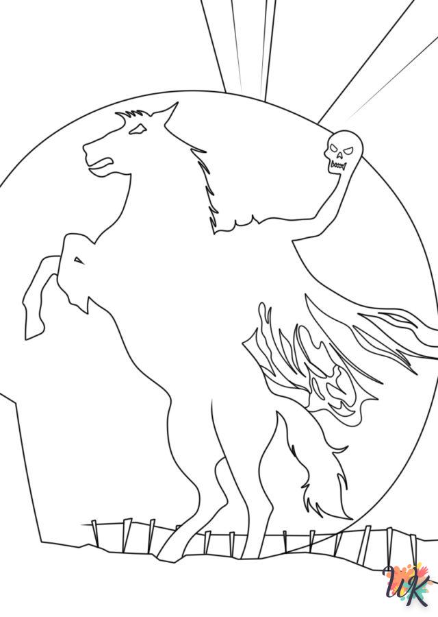 Coloriage Headless Horseman 23