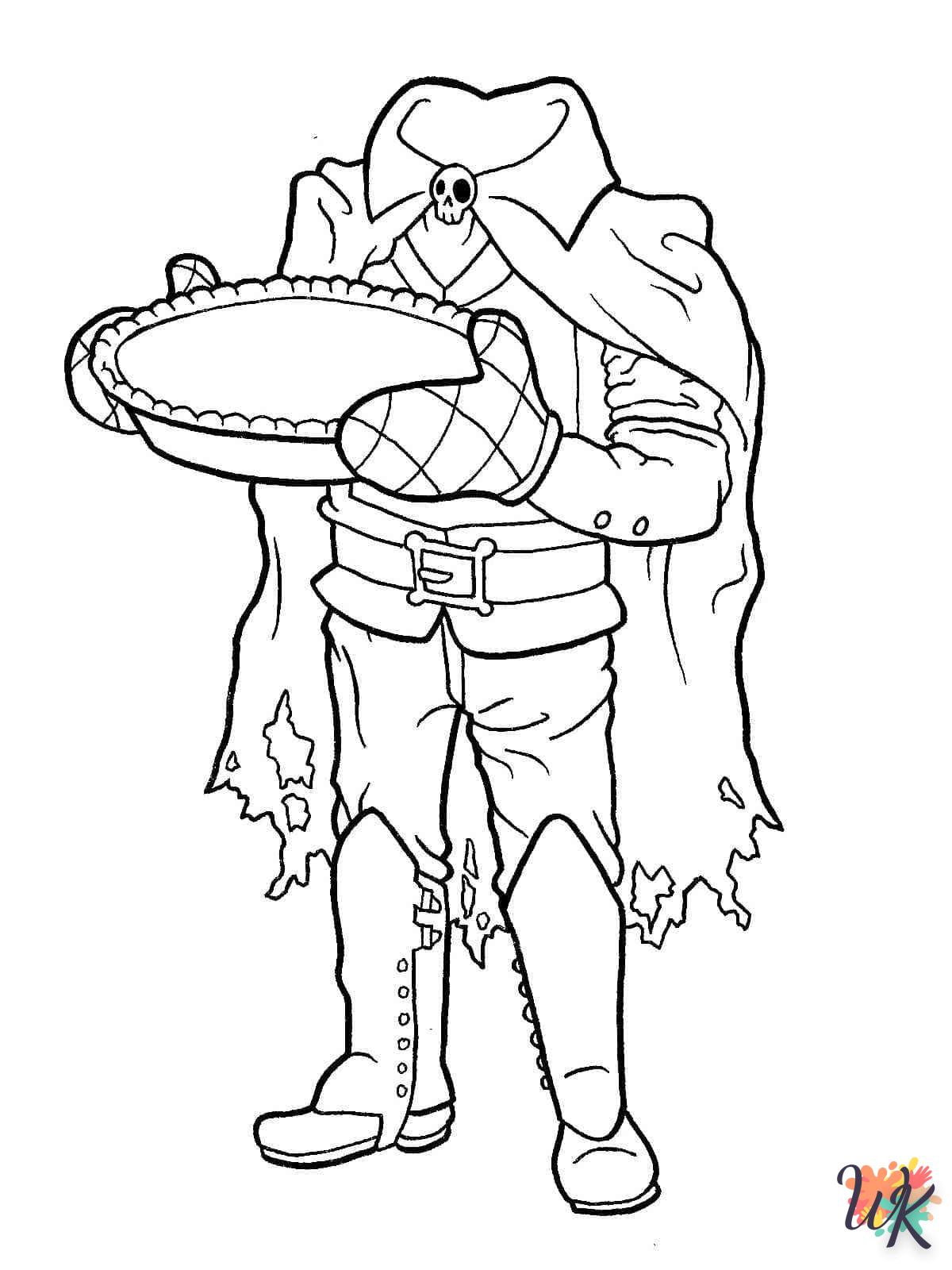 coloriage Headless Horseman  à colorier en ligne gratuit