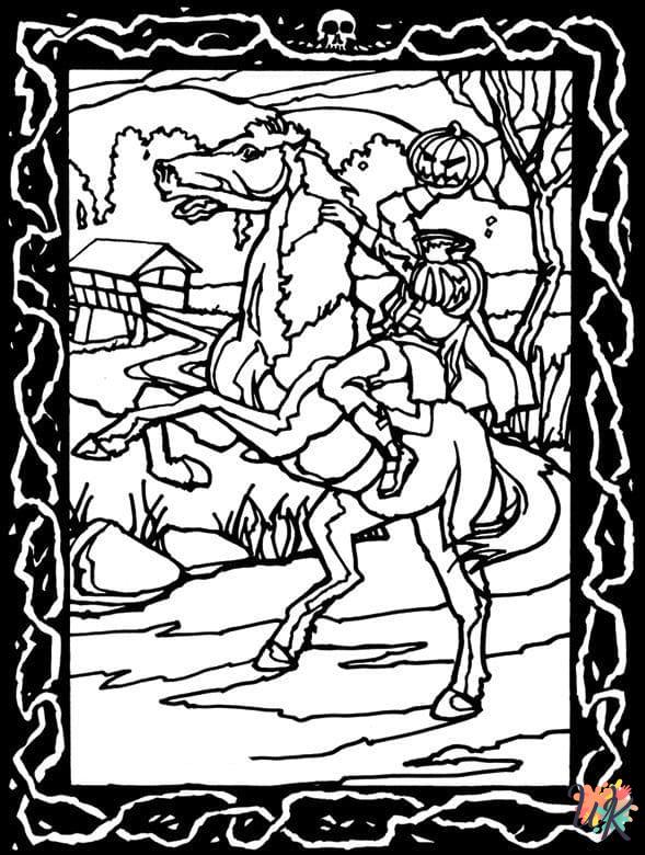 Coloriage Headless Horseman 38