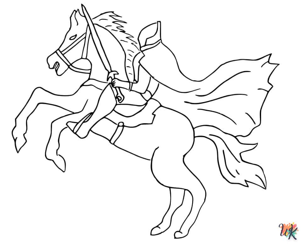 Coloriage Headless Horseman 8