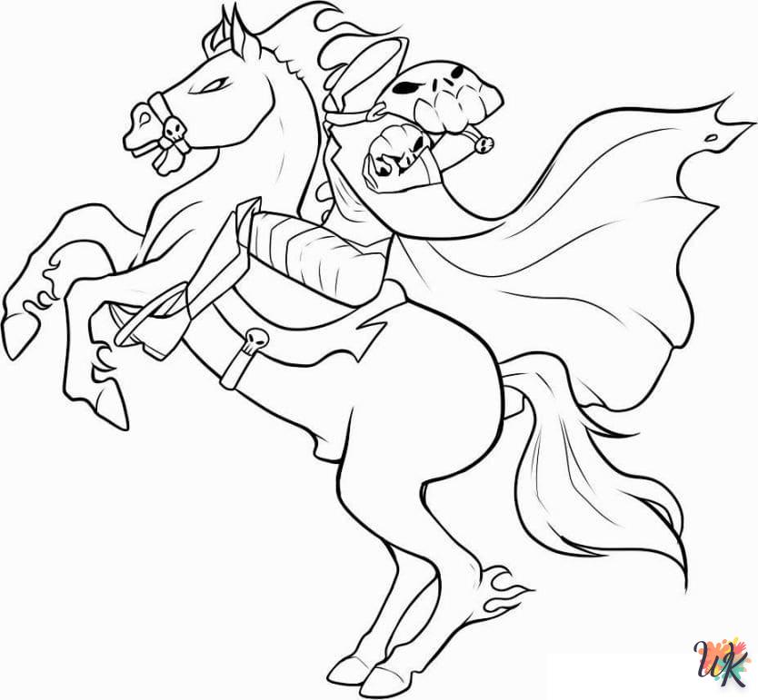 Coloriage Headless Horseman 9