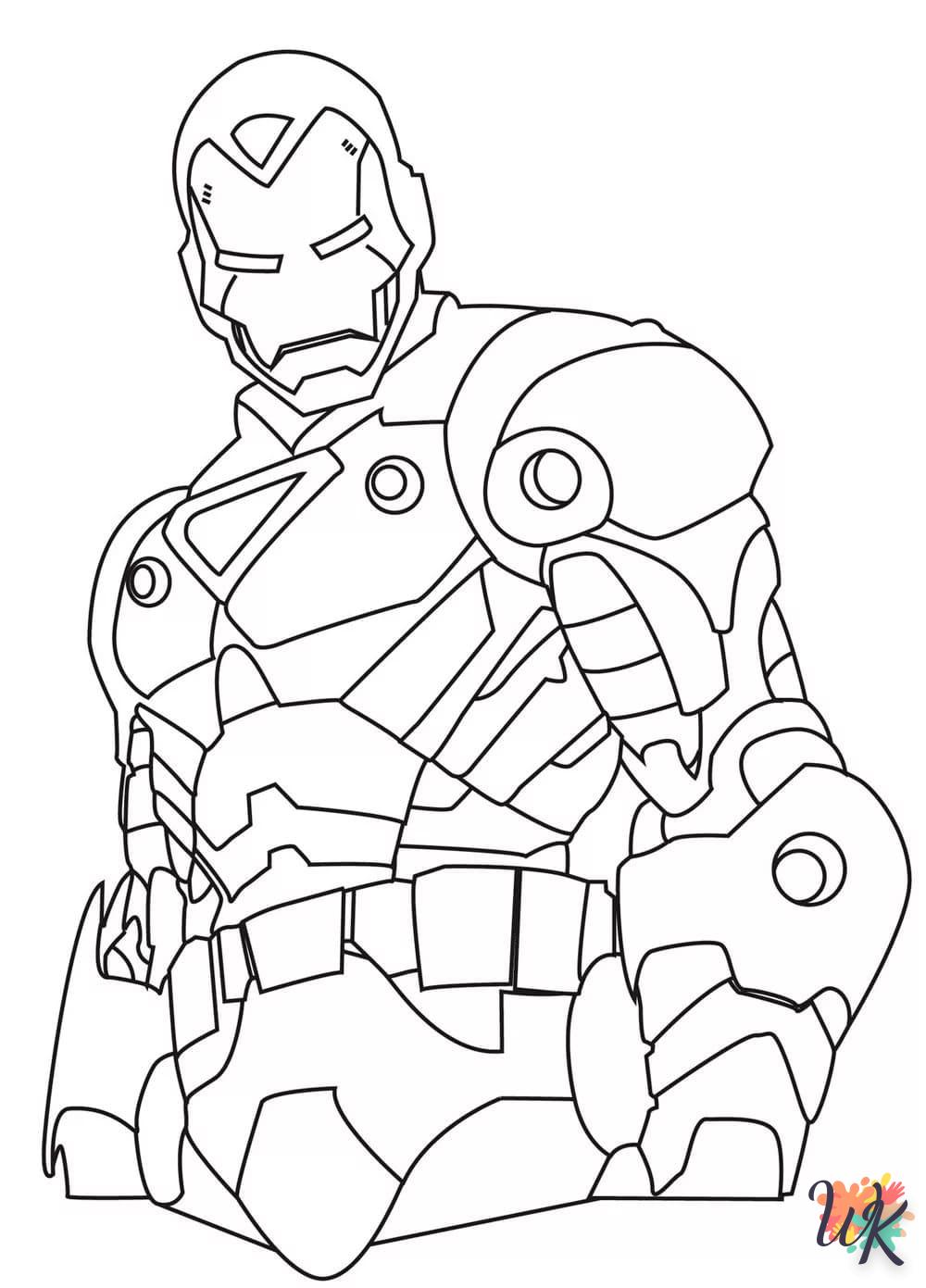 colorante Iron Man  imprimir gratis pdf