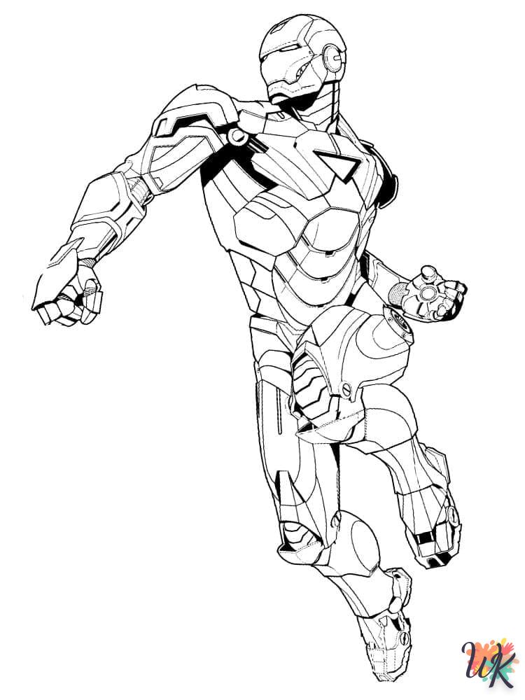 coloriage Iron Man  en ligne gratuit 1