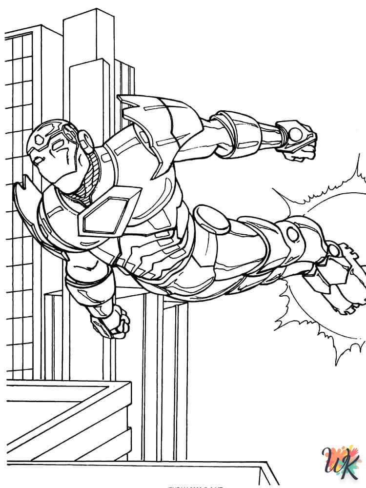 coloriage Iron Man  a colorier en ligne 2