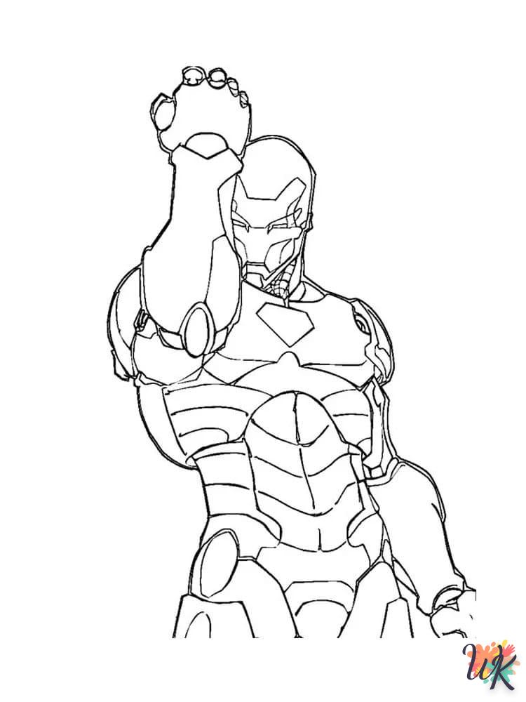 coloriage Iron Man  licorne en ligne gratuit à imprimer