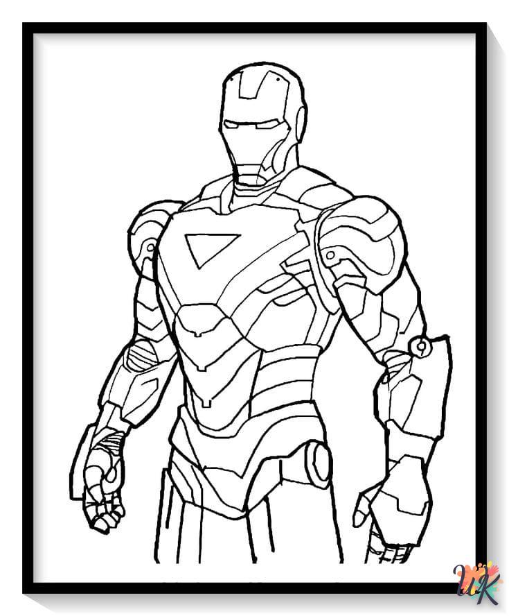 coloriage Iron Man  à imprimer gratuitement pdf