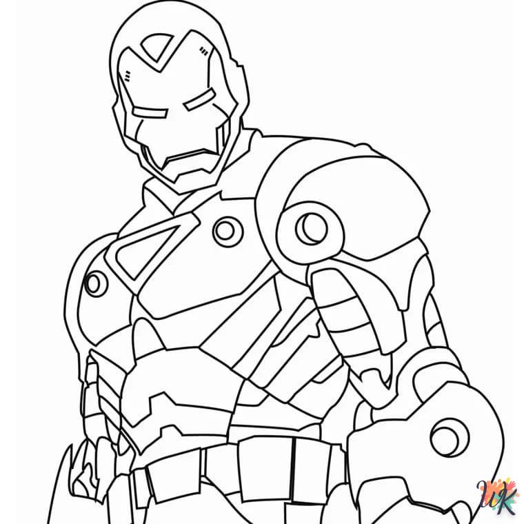 colorante Iron Man  imprimir gratis