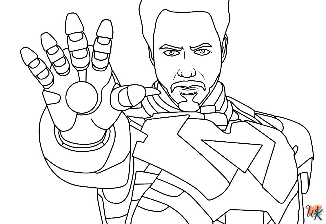 coloriage Iron Man  a colorier en ligne 3