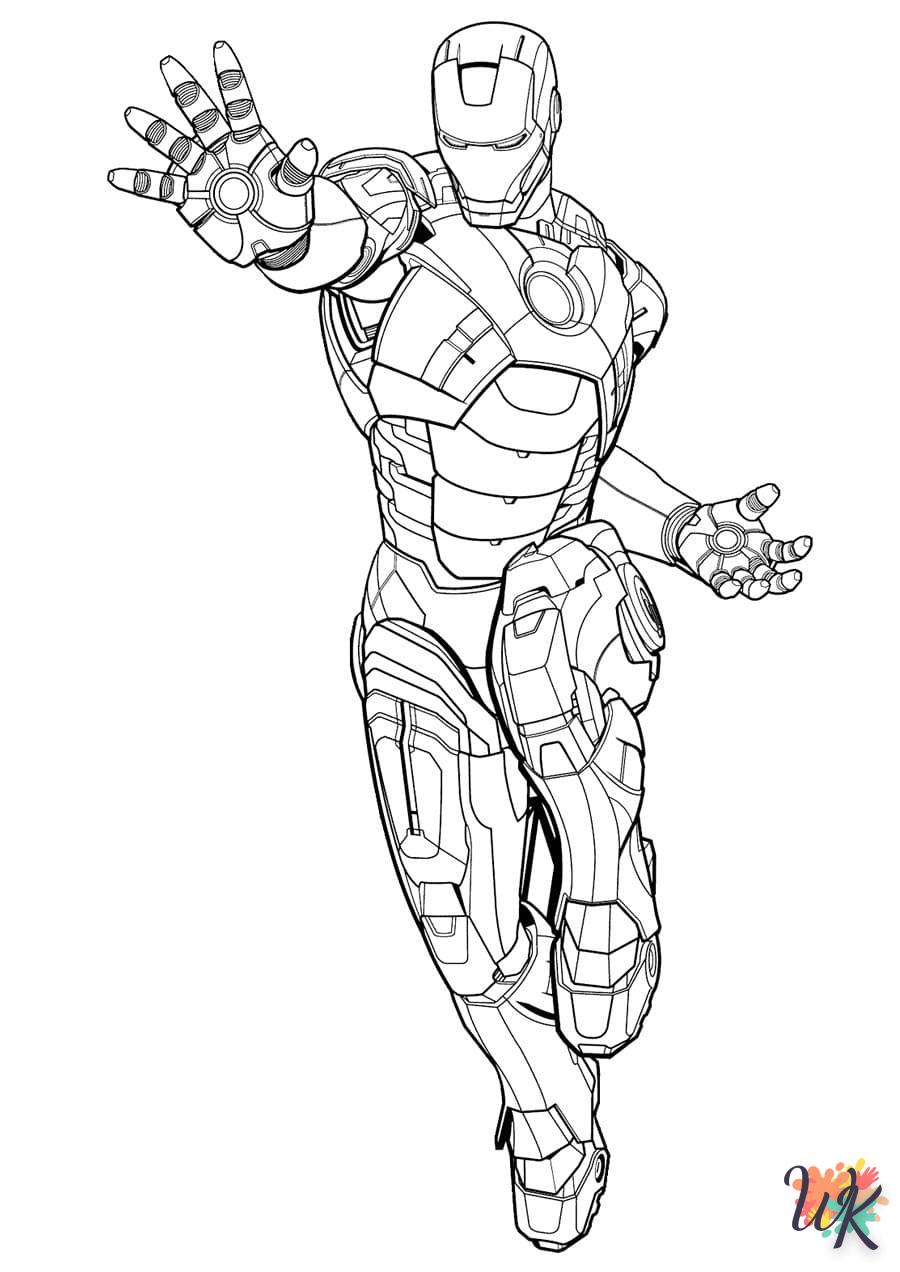 coloriage Iron Man  à colorier en ligne gratuit 2