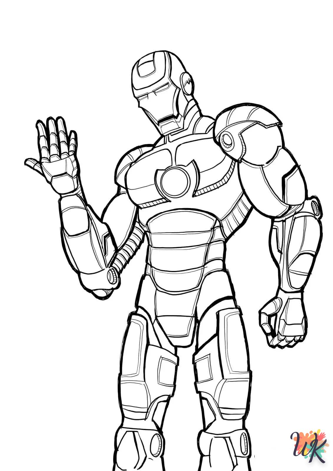 coloriage Iron Man  a imprimer gratuit